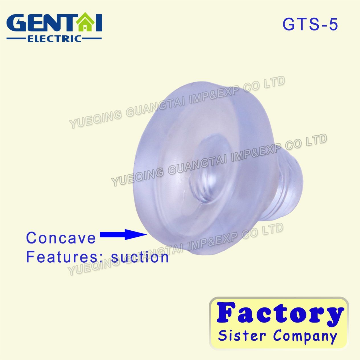 PVC Transparent Rubber Pad Concave Suction Cup for Aluminum Alloy Rotating Table Glass